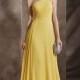 One Shoulder A-line Beaded Straps Ruched Bodice Floor Length Chiffon Prom Dress PD3355