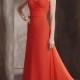 A-line Empire Waist Ruched Bodice Beaded Straps Chiffon Prom Dress PD3348