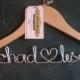 Personalized Wedding Hanger Blonde, Natural Wood Oak