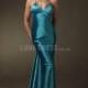 Empire Sheath/ Column Halter Floor Length Elastic Silk Like Satin Prom Dresses - Compelling Wedding Dresses