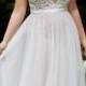Plus Size Collection :: Boho Deep V-Neck Beach Wedding Dress