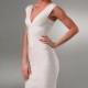 Top Brand Inspired Exquisie White V-Neckline Dress( In Stock) - overpinks.com