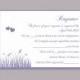 DIY Wedding RSVP Template Editable Word File Download Rsvp Template Printable RSVP Cards Lavender Rsvp Card Template Purple Rsvp Card