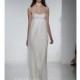 Christos - Spring 2014 - Madelaine Silk Chiffon Empire Wedding Dress with Pearl and Crystal Bodice - Stunning Cheap Wedding Dresses