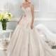 Charming Organza Bateau Neckline Natural Waistline A-line Wedding Dress - overpinks.com