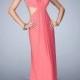 Beautiful side Cutouts and Open Back Sheer Straps with Beaded Prom Dress PD3319