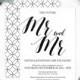 Rustic Chic Gay Mr. and Mr. Engagement Party Invitations-Calligraphy Engagement Party Invites-Engagement Party Printable-DIY