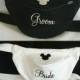 Embroidered Disney Mickey Fanny Packs - Money Belts - Bride and Groom - Mr and Mrs - Weddings - Monogrammed