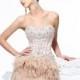 Sherri Hill 21106 Short Feather Cocktail Prom Dres - Crazy Sale Bridal Dresses