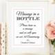 Message in a bottle sign (PRINTABLE FILE) - Message in a bottle wedding sign - Alternative guest book
