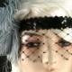 Great Gatsby Headband, Flapper Headband, Downton Abbey, Headband, 1920s Head Piece, Art Deco Headband, Rhinestone Veil/Mask