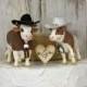 Cow Cake Topper-Animal Wedding Cake Topper-Farm-Sentimental Cow-Barn Wedding Cake Topper-Farmer Boy and Girl-Cow Bride and Groom