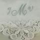 Wedding Hankerchief Personalized Embroidered Cotton Monogrammed Bridal 9301C