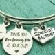 stepmom gift, foster mom gift, stepmom of the bride gift thank you for loving me as your own bracelet, special mother gift adoption bracelet