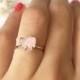 Rose Quartz Ring, Rose Quartz Engagement Ring, Gold Ring, Rose Gold Ring, Rose Quartz Jewelry, Anniversary Ring, Promise Ring