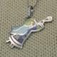 Silver cloisonne Pendant Angel  Hot enamel Minankari  Cloisonne jewelry Enamel jewelry Gift for her  lilac pendant