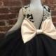 Mykah Sequin High low flower girl dress with big bow