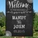 Chalkboard Wedding Welcome Sign, Printable Chalkboard Welcome sign, Wedding Welcome Sign, Welcome Sign, Welcome Poster, WS021