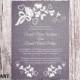DIY Lace Wedding Invitation Template Editable Word File Download Printable Rustic Wedding Invitation Vintage Floral Blue Invitation