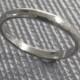 Sterling silver wedding ring Jewelry - hand hammered