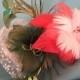 Real Feather Flower Bouquet “Morning Blossom” - Natural Feather Bridal Bouquet – Bridesmaid Bouquet - White – Pink - Red - Green