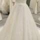 Gorgeous sweetheart neck lace princess wedding gowns