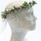 Boxwood and Berry Flower Crown - Winter Wedding, Greenery, Flower Crown, Holly Berry, Flower Girl, Headpiece, Crown, Red and Green, Tiara