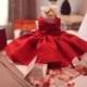 High quality red girl dress princess baby dress flower girl dresses tutu dress wedding birthday winter chrismast dress