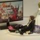GAMER GTA 5 PS3 Bride and Groom Funny Wedding Cake Topper Video Game Groom's Cake
