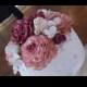 5 Edible ROSES (one 5", two 3 1/2", one 2 1/2", one 1 1/2") Cake decoration / Edible sugar flower / wedding cake decoration / any color]