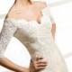 Lace Wedding Dress with Half Long Sleeves