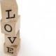 LOVE . Personalized Blocks . Wood Blocks . wooden wedding cake topper . amore . wooden blocks
