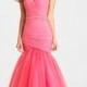 Chic Sweetheart Ruched Bodice with Jeweled Belt Tulle Prom Dress PD3204