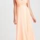 Beaded Cap Sleeves Ruched Bodice Chiffon Prom Dress PD3210