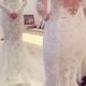 Charming Off The Shoulder Long Sleeves Lace Mermaid Wedding Dress WD018