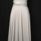 Silver Grey dress length ball gown Infinity Dress Convertible Formal,wrap dress ,bridesmaid dress,party dress Evening dress C17#