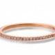 Half Eternity Ring, 18K Rose Gold and diamond Ring, Diamond Band, Eternity Ring, Eternity Band, Half Eternity Band, Unique engagement ring