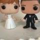 Custom Funko Pop Anna and Groom Wedding Cake Topper Set Disney's Frozen