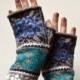 Knit Fingerless Gloves - Women Fingerless Gloves - Gift  - Bohemian Fingerless Gloves - Knit Gloves  nO 17.