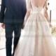 Essense Of Australia Tulle Wedding Dress With Illusion Lace Sleeves Style D2186