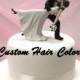 Custom Wedding Cake Topper - Personalized Wedding Cake Topper - Romantic Wedding Cake Topper - Romantic Dip Cake Topper - Bride and Groom
