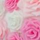 10 Giant Paper Flowers/Giant Paper Roses/Wedding Decoration/Arch Flowers/ Table Flower Decoration/ Pink White Roses