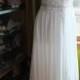 Luscious chiffon wedding dress open keyhole back beaded informal beach destination alternative wedding gown