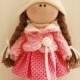 tilde doll rag doll handmade Christmas gift souvenir doll cute doll 2016 trends doll pink white and games  gift idea dolls and figurines