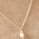 Pearl pendant necklace, bridesmaid necklace pearl, bridesmaid jewelry bridal, Swarovski necklace - Claudia
