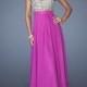 Popular Sweetheart Beadings Sequins A-line Chiffon Prom Dress PD2486