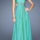 Elegant A-line Sweetheart Cutout Back Chiffon Prom Dress PD2496