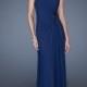 One Shoulder Beadings Sequins Floor Length Chiffon Prom Dress PD2507