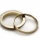 Gold wedding band set, yellow and white gold rings,classic men wedding band,matching wedding rings