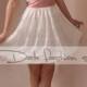 Plus Size Ivory romantic bridesmaid / evening / lace cotton dress